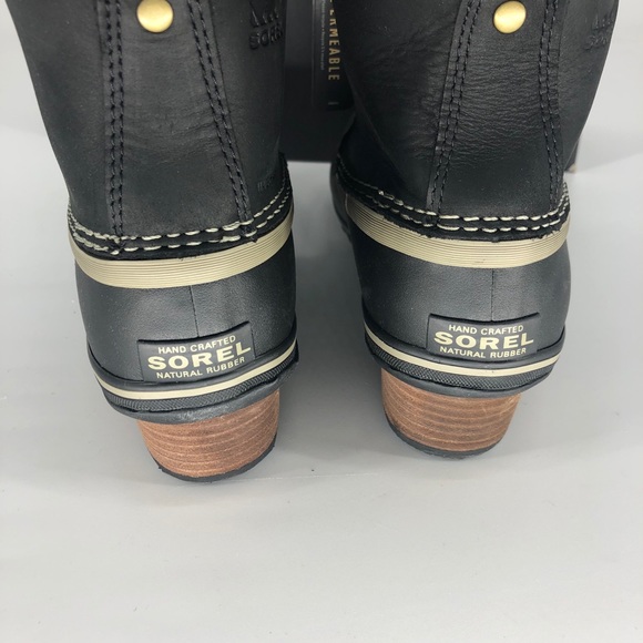 SOREL NWT SLIMPACK LACE II BOOTS BLACK KETTLE - Picture 7 of 10